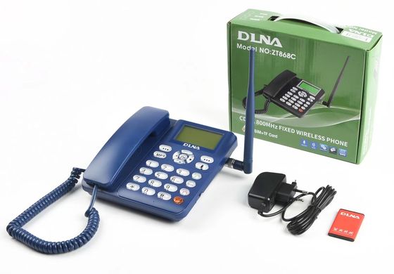 ซื้อ CDMA 800MHz โทรศัพท์ไร้สายคงที่ 1000mAh แบตเตอรี่โทรศัพท์พื้นฐาน CDMA DLNA ZT868C online manufacture