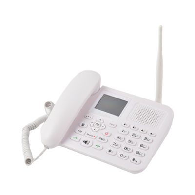 GSM 2G โทรศัพท์พื้นฐานที่บ้าน 2000mAh ไฟโทรศัพท์ไร้สายคงที่ อัตราการวางสายต่ำขนาดเล็ก